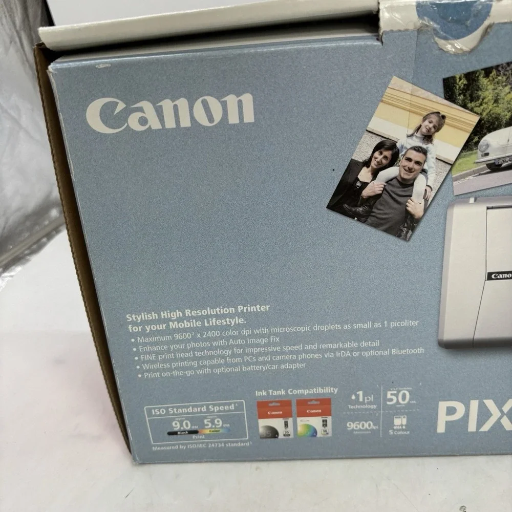 Canon PIXMA iP100 Mobiler USB Drucker in Box Used Tested and Working